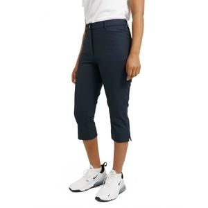 NEW ABACUS SPORTSWEAR US elite high waist 4-ways stretch golf capri pants in nav